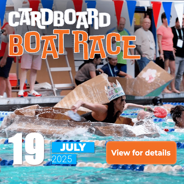 Rosen Aquatic and Fitness Center Cardboard Boat Race