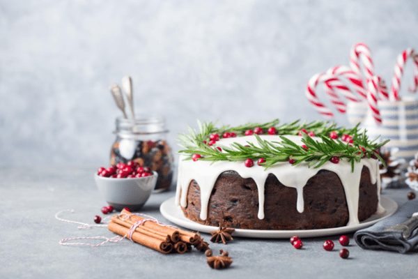 A beautiful and delicious spread of holiday-themed desserts.
