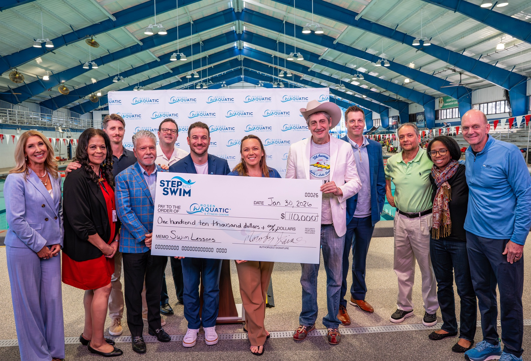 Step Into Swim Check Presentation to Rosen Aquatic and Fitness Center